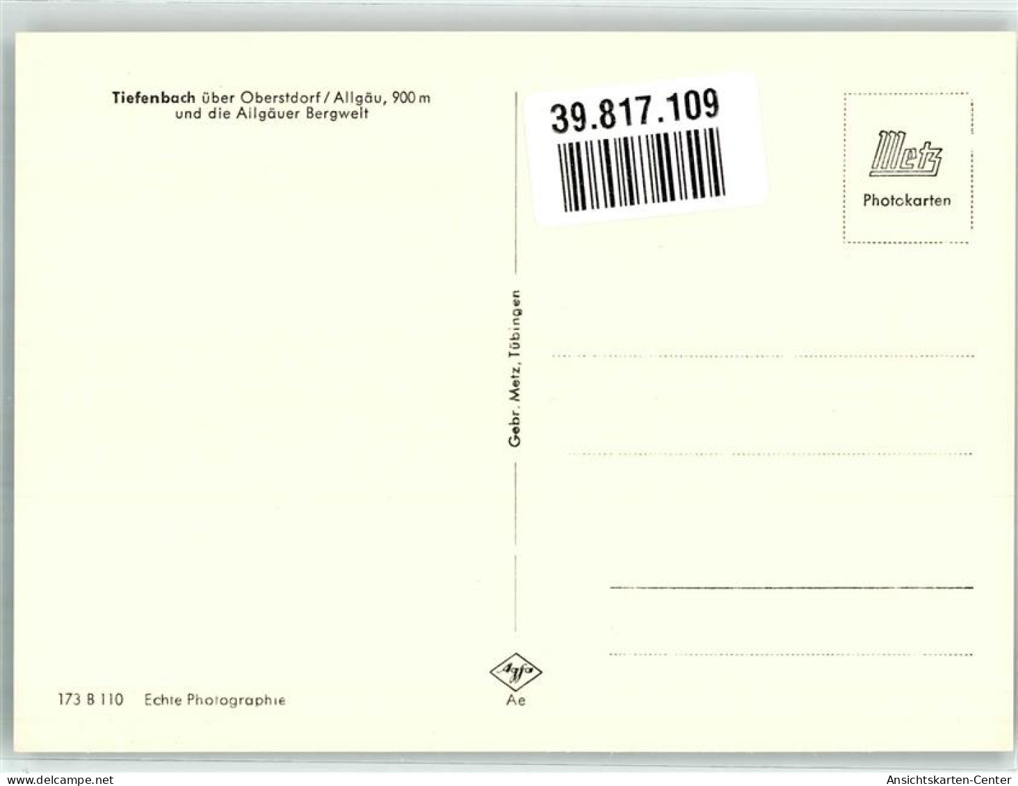 39817109 - Tiefenbach B Oberstdorf - Oberstdorf