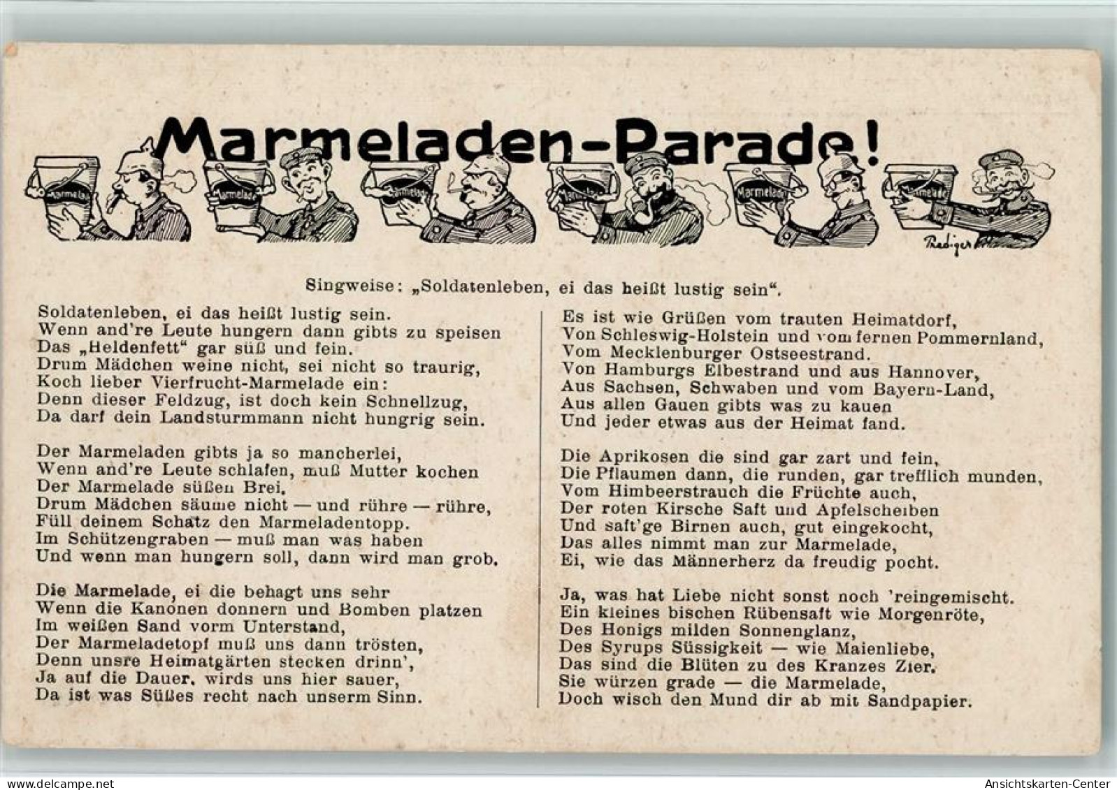 10176309 - Liederkarten WK I Marmeladen - Autres & Non Classés