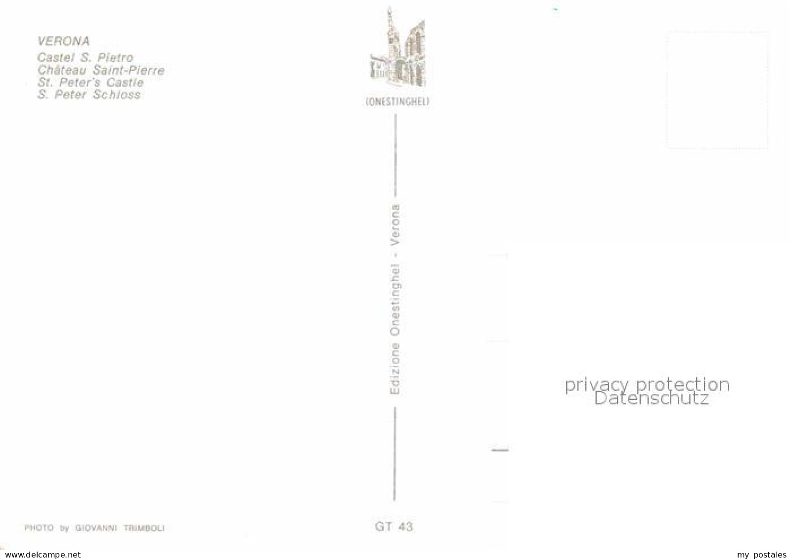 72764509 Verona Veneto Sankt Peter Schloss Verona - Andere & Zonder Classificatie