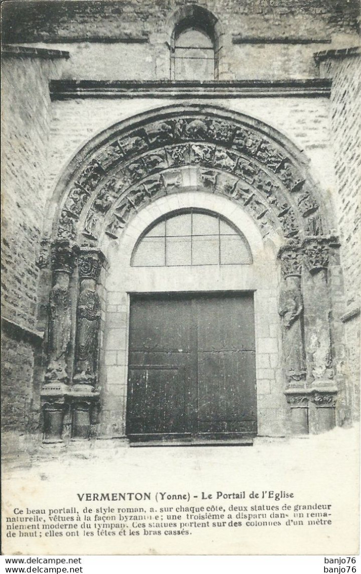 Vermenton (89) - Le Portail De L'Eglise - Vermenton