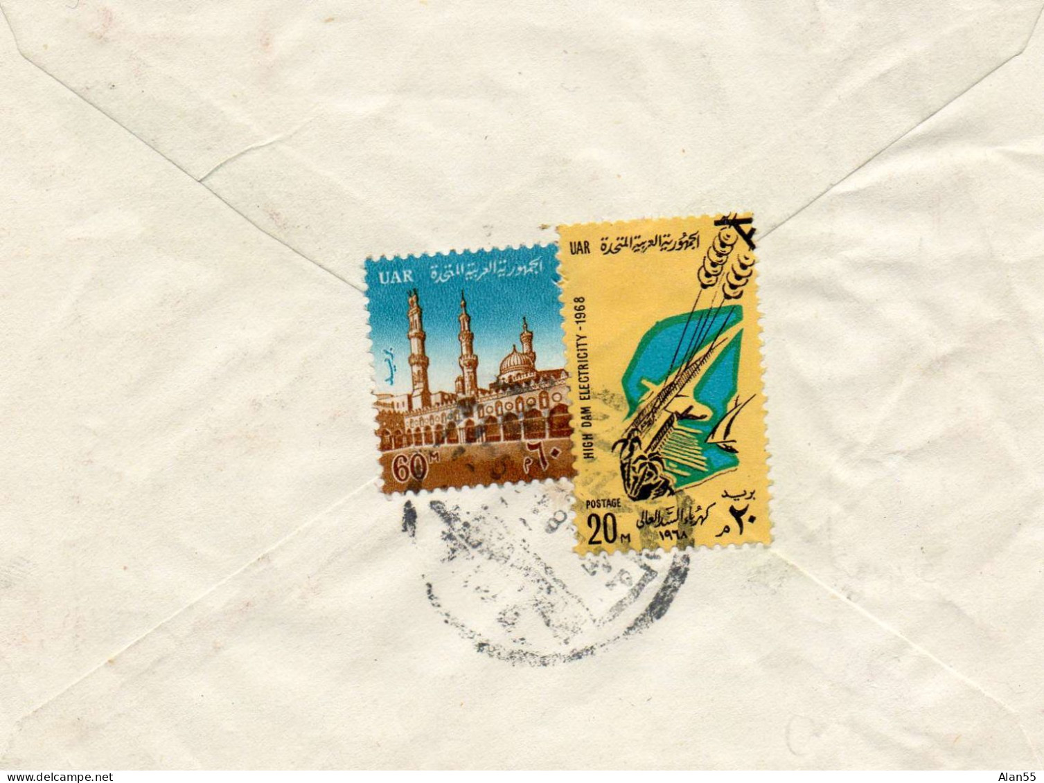 EGYPTE. 1968. COMITE INT. CROIX-ROUGE (SUISSE) . THEMES: CROIX-ROUGE. ALIMENTATION. ARCHITECTURE - Storia Postale