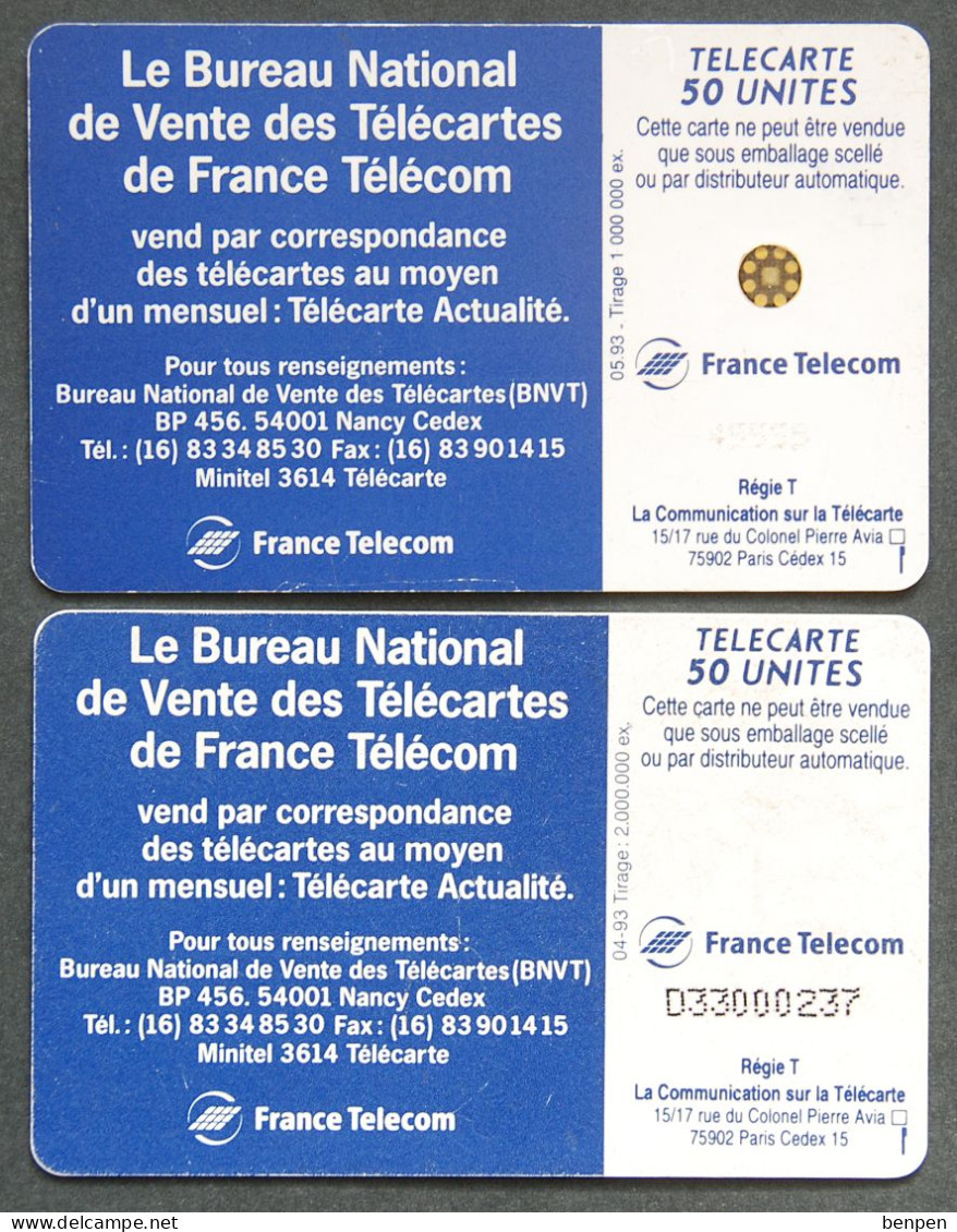Télécartes Bureau National De Vente Des Télécartes L'univers 1993 Mensuel Télécarte Actualité 50U France Télécom - Ohne Zuordnung