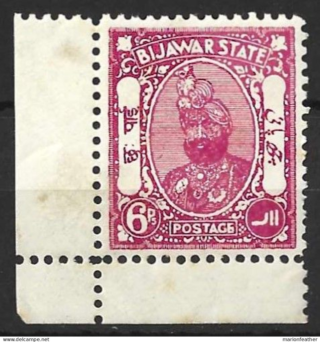 INDIA..." BIJAWAR.."...KING GEORGE V..(1910-36..)....6p.....SG2...TONED......MH.. - Bijawar