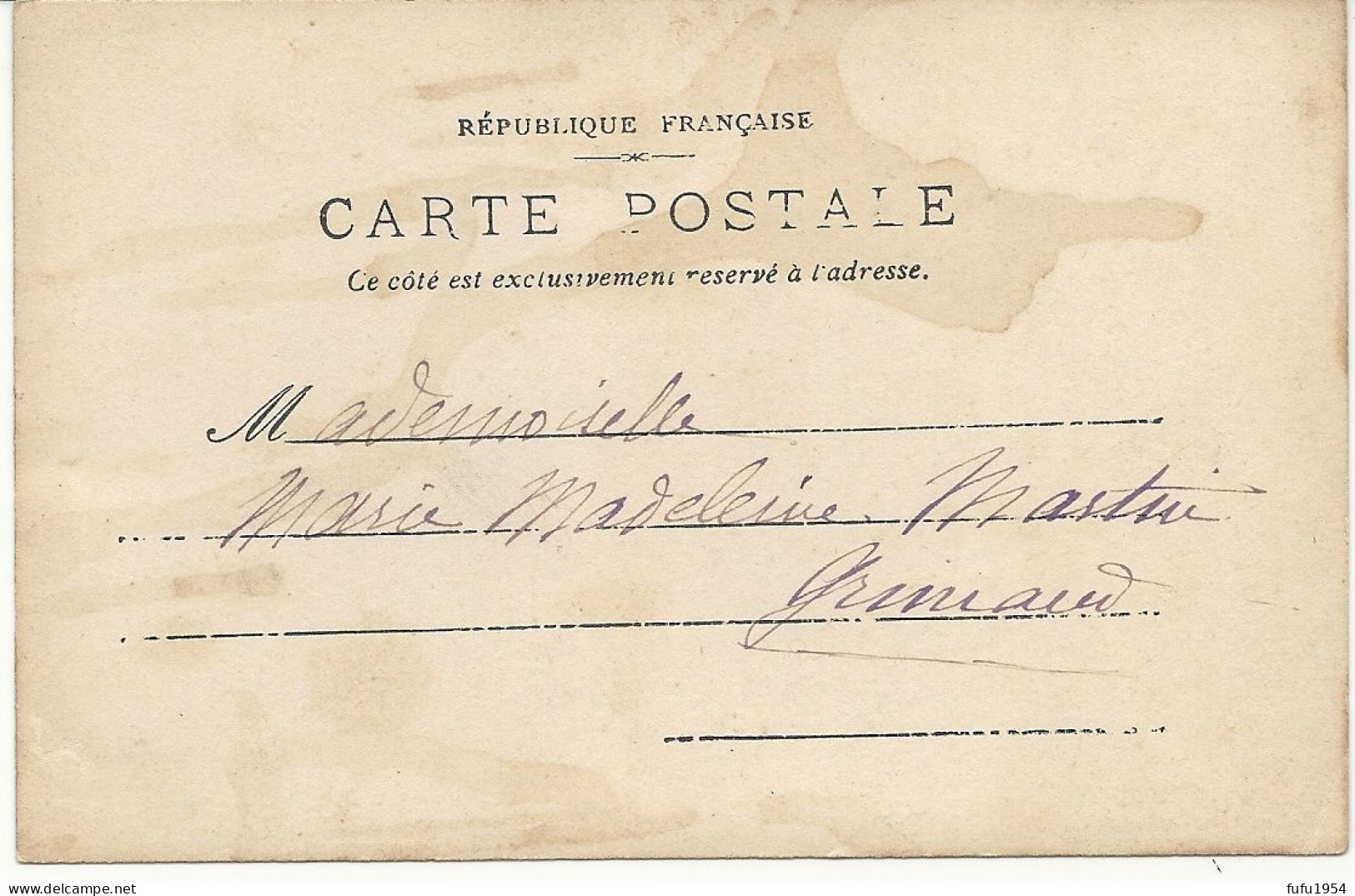 95 - Carte Fantaisie - Portrait D' Homme - Männer