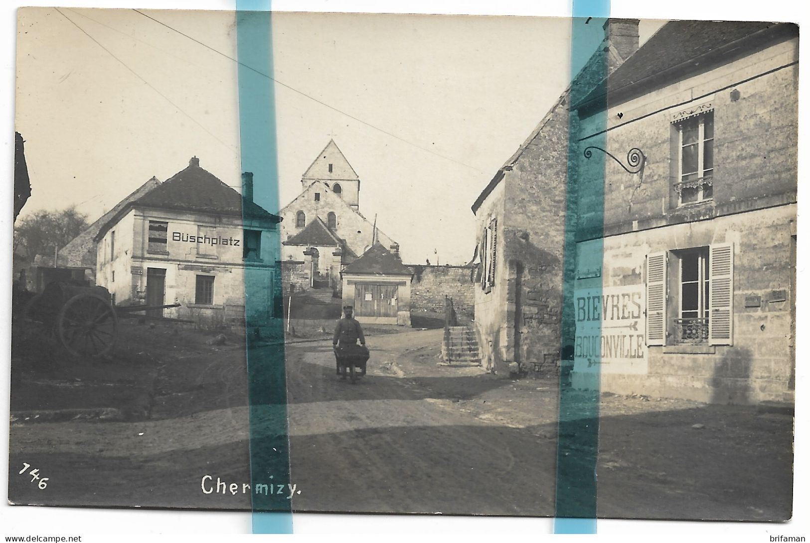 02 AISNE CHERMIZY Canton De LAON PHOTO ALLEMANDE MILITARIA 1914/1918 WW1WK1 - Autres & Non Classés