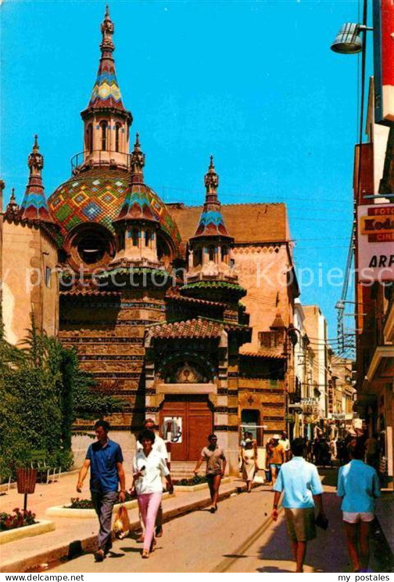 72764117 Lloret De Mar Vista Parcial De La Iglesia Kirche Costa Brava Spanien - Autres & Non Classés