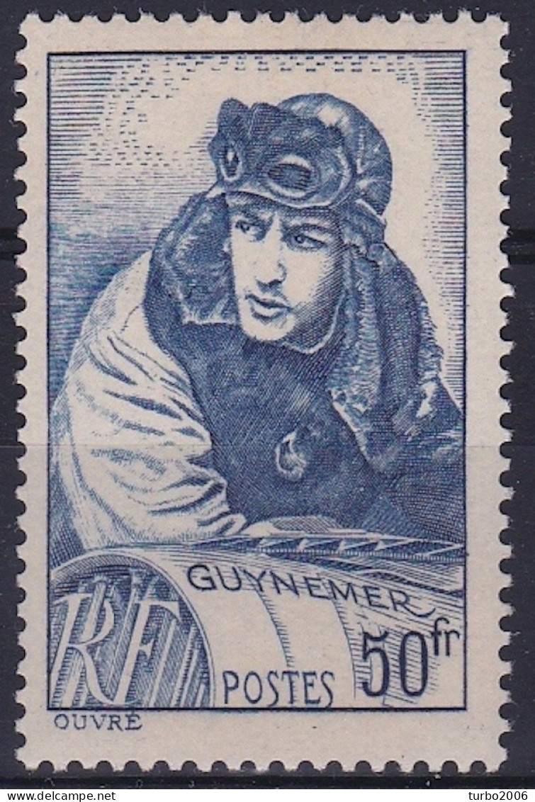 France 1940 Capitaine Aviateur Georges Guynemer 50 Fr. Blue Yvert  461 Neuf - Nuevos