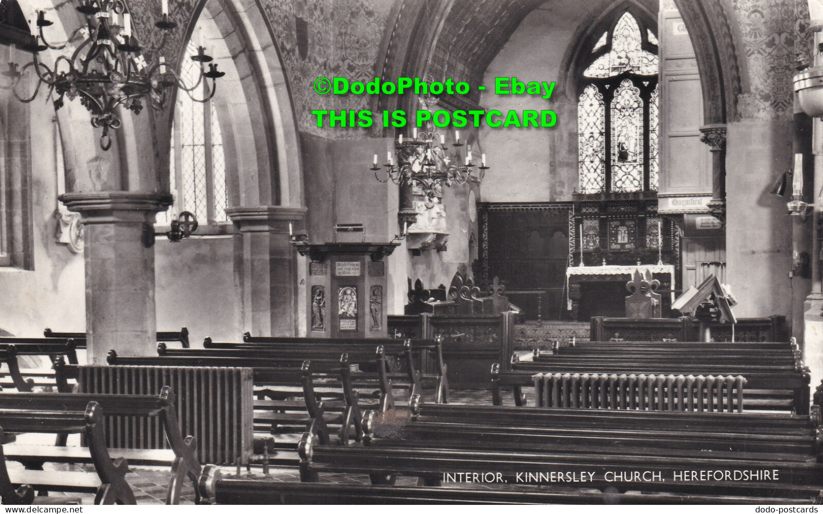 R385284 Interior. Kinnersley Church Herefordshire. Donovan C. Wilson A. I. I. P. - World