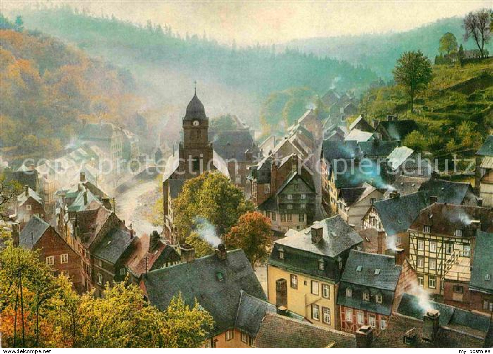 72763826 Monschau Teilansicht Im Morgengrauen Monschau - Monschau