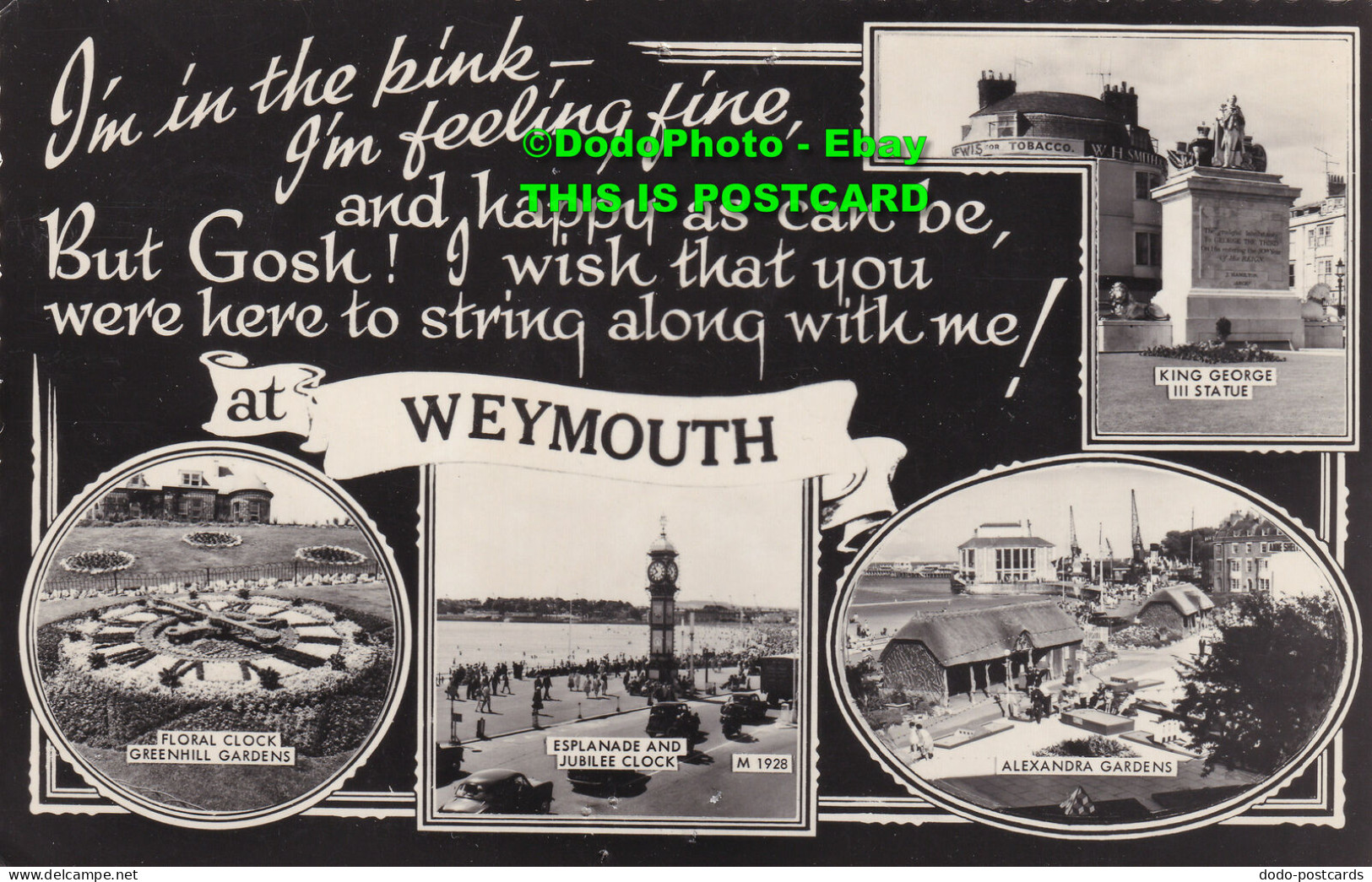 R385292 At Weymouth. M 1928. Valentine And Sons. RP. 1961 - World