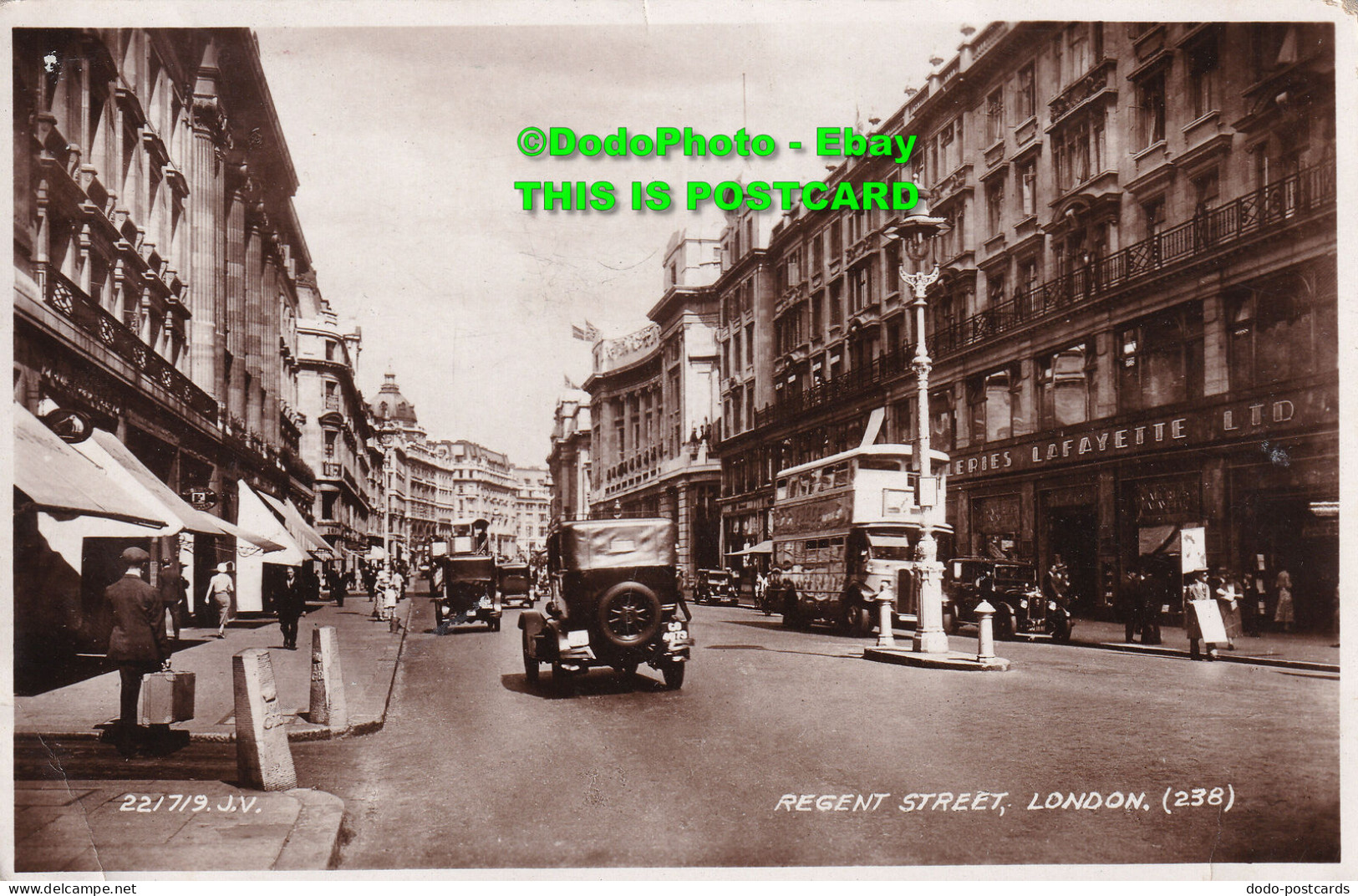 R385298 Regent Street London. 238. 221719. J. V. Valentine And Sons. RP. 1936 - Altri & Non Classificati
