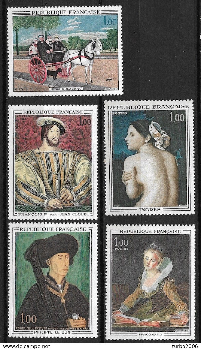 France 1967-1972 Oefre D'art : 5 X Yvert 1517-1518-1530-1587-1702 Neuf Sans Charnière - Nuovi
