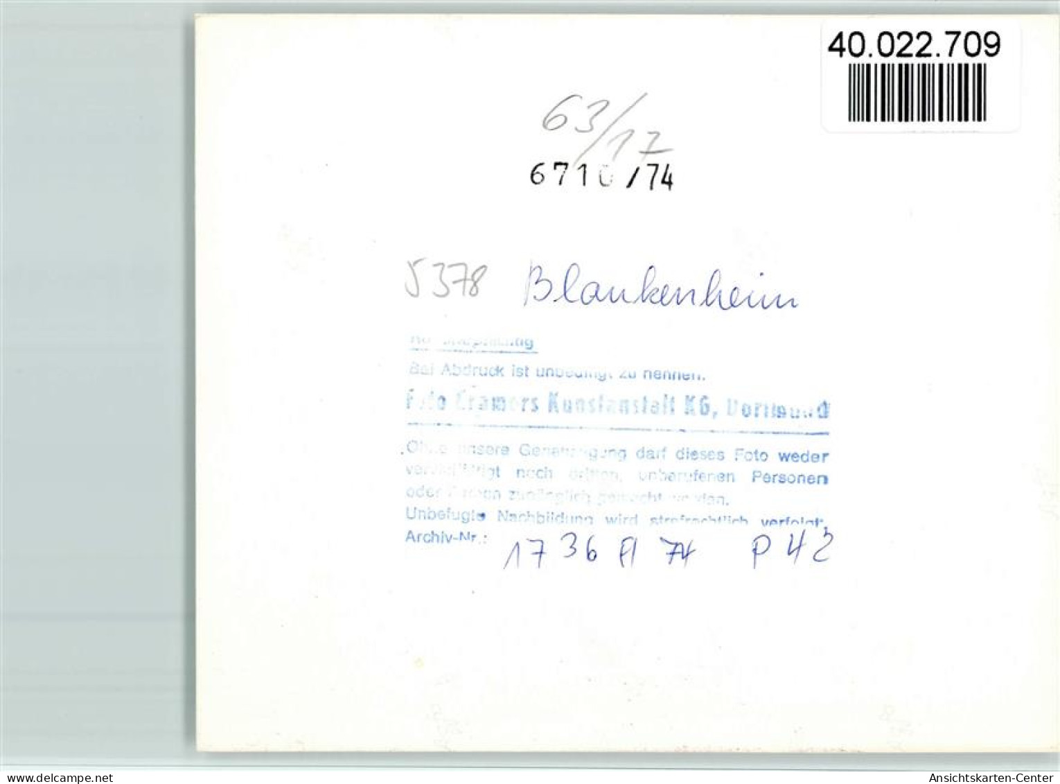 40022709 - Blankenheim , Ahr - Andere & Zonder Classificatie