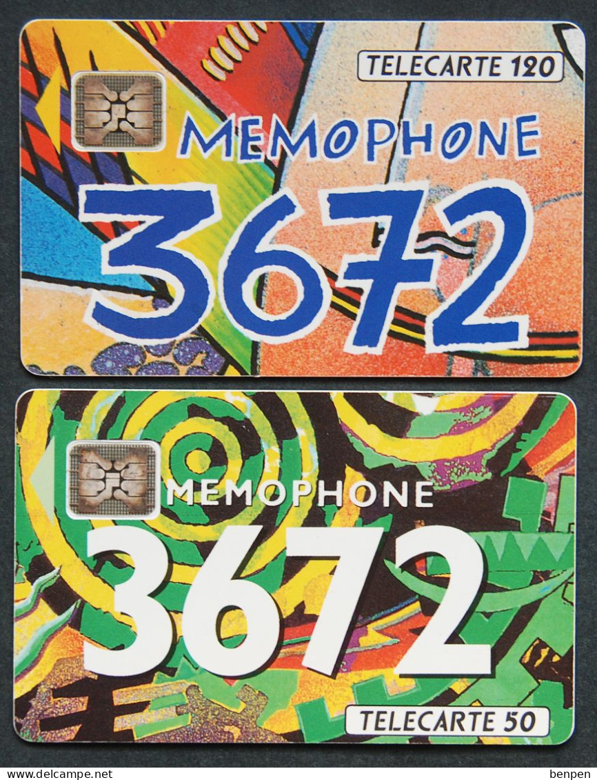 Télécartes Memophone 3672 Echanger Sans Abonnement Boite Vocale Commune 1992 120U 50U Agence France Télécom - Ohne Zuordnung