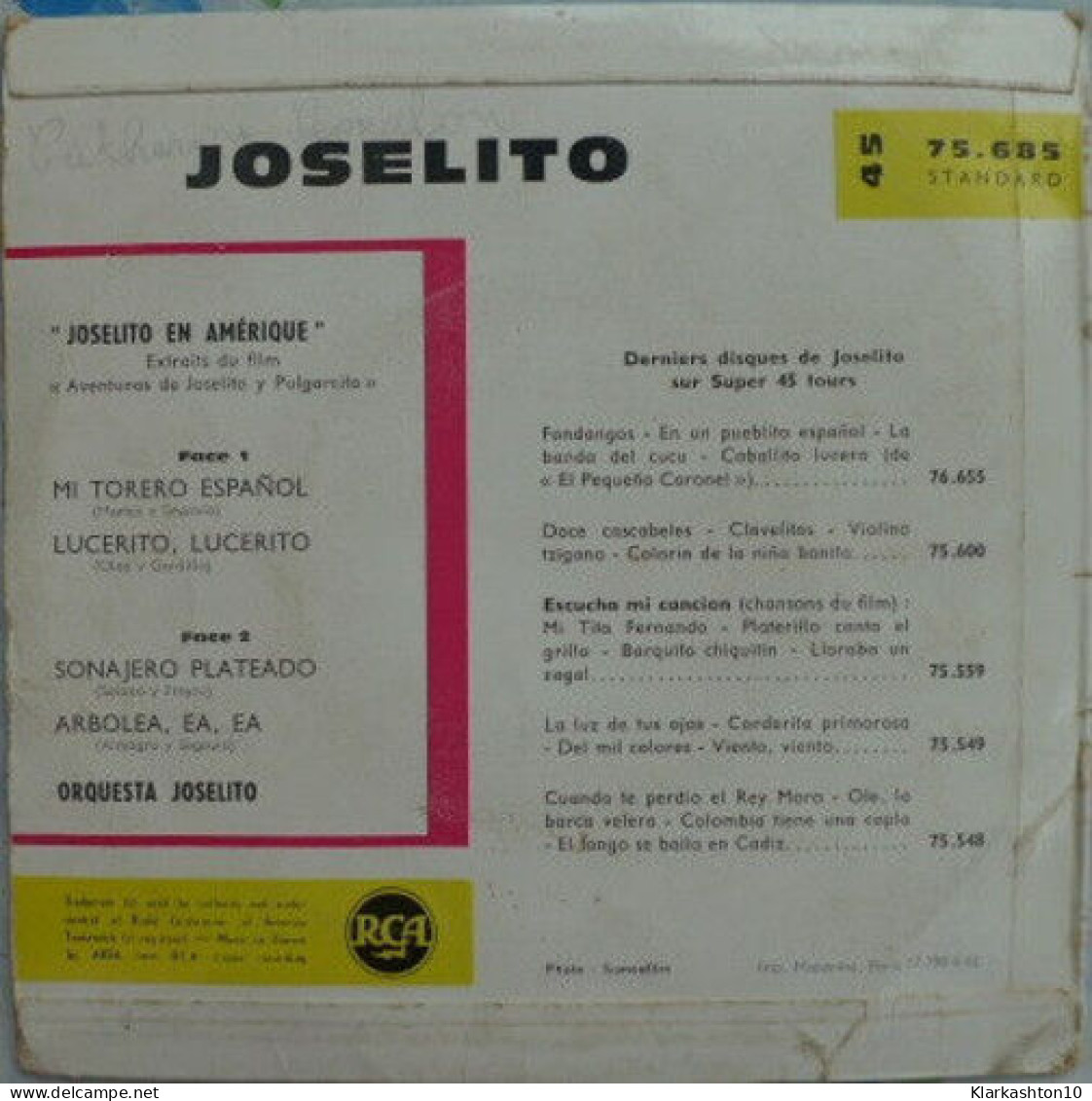 Joselito En Amérique - Sin Clasificación
