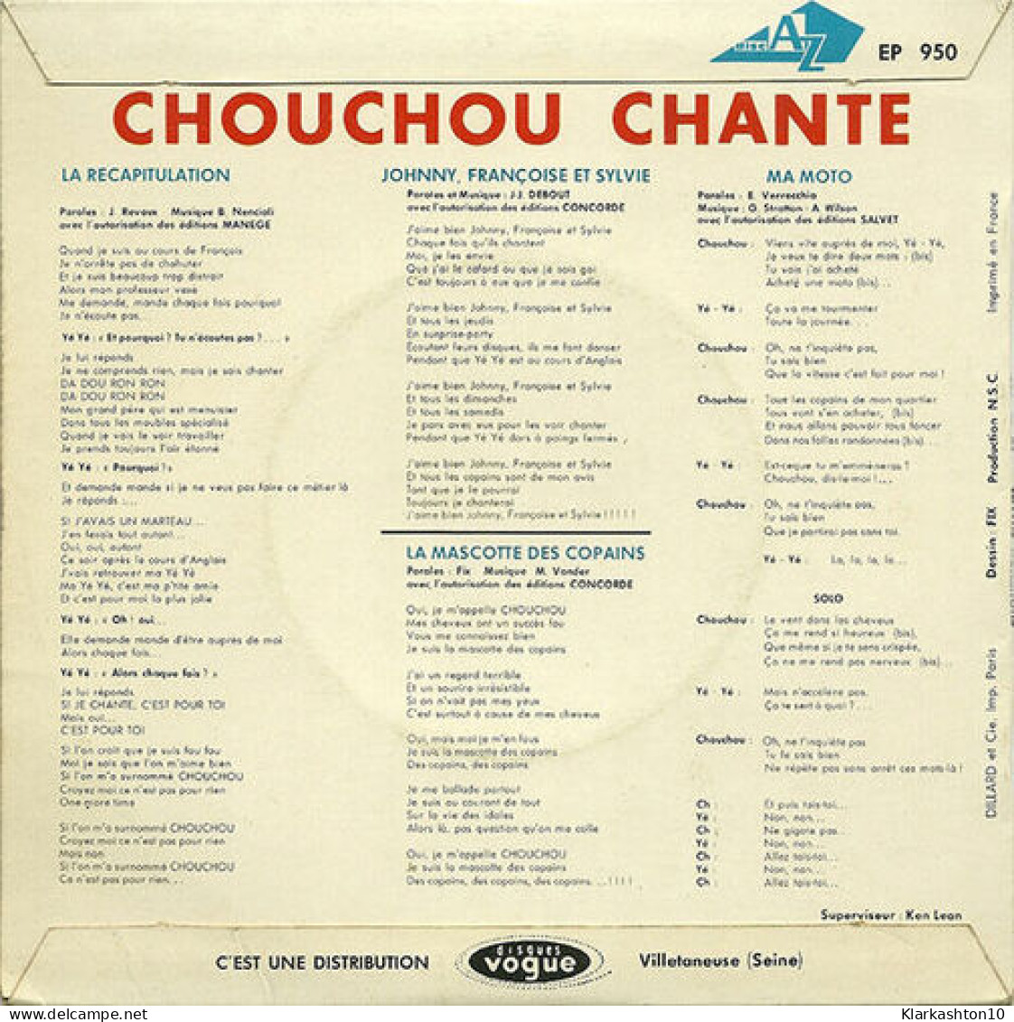 Chouchou Chante - Unclassified