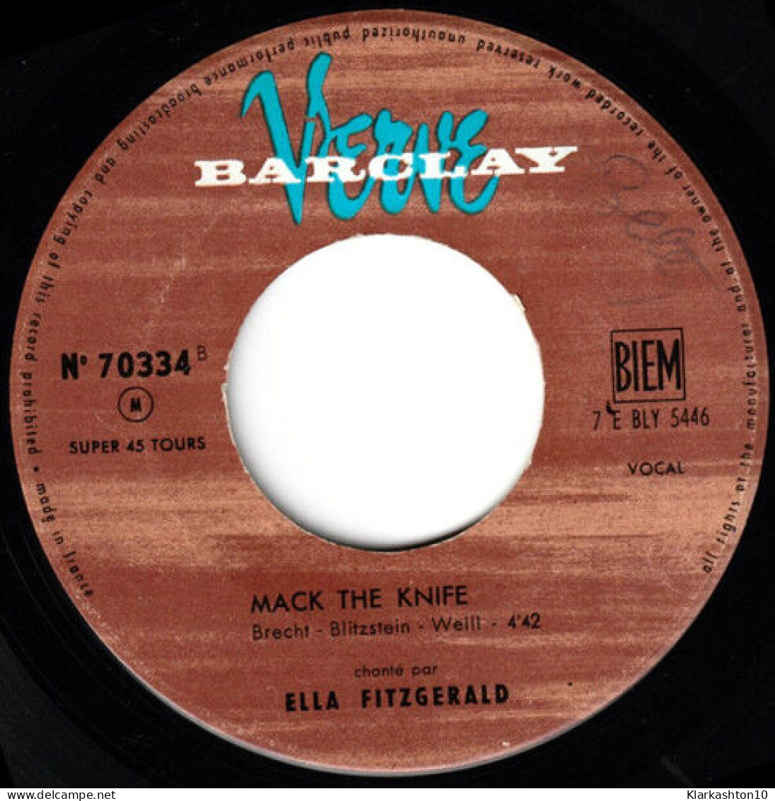 Mack The Knife - Zonder Classificatie