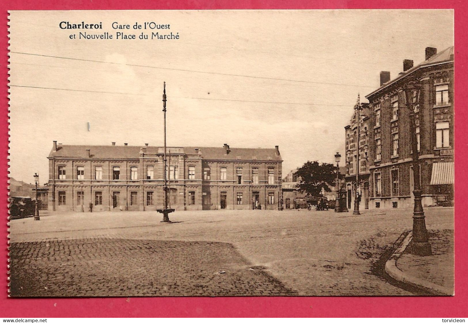 C.P. Charleroi   =  Nouvelle Place  Du  Marché  :  GARE  De  L'  OUEST - Charleroi