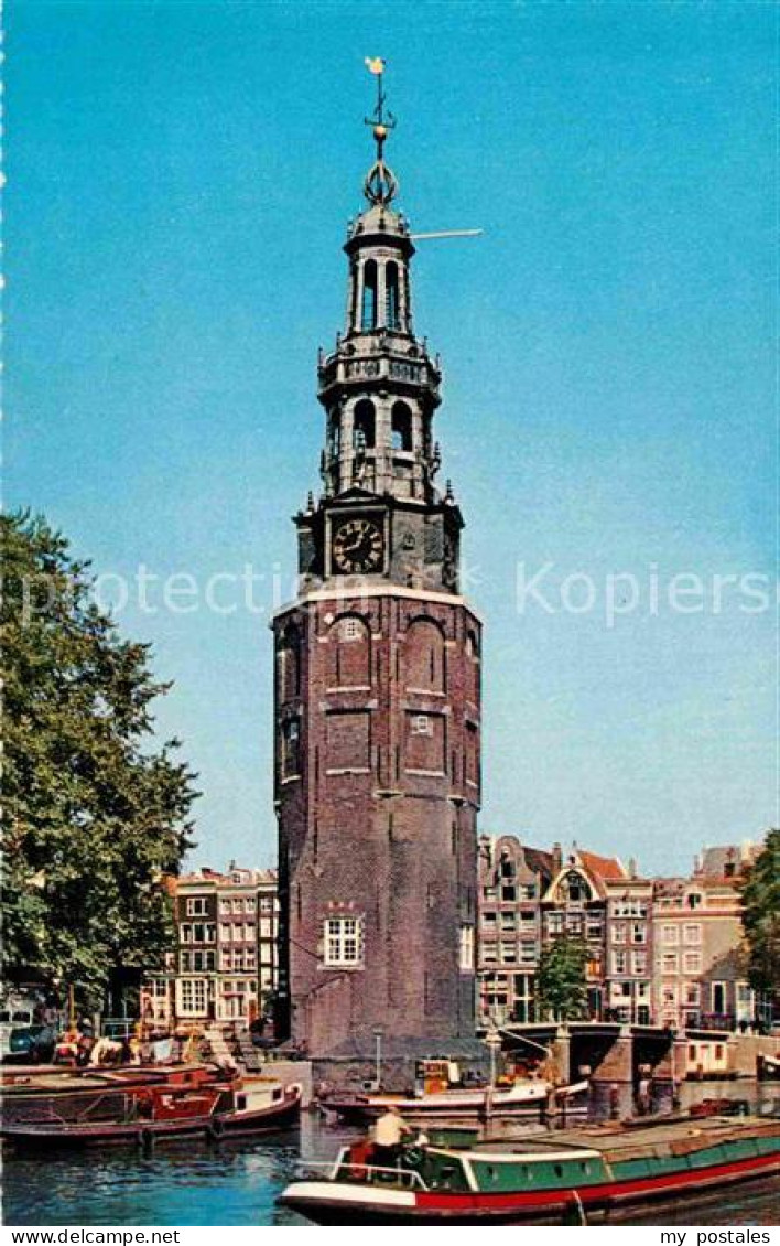 72762811 Amsterdam Niederlande Montelbaantoren Turm Amsterdam - Sonstige & Ohne Zuordnung