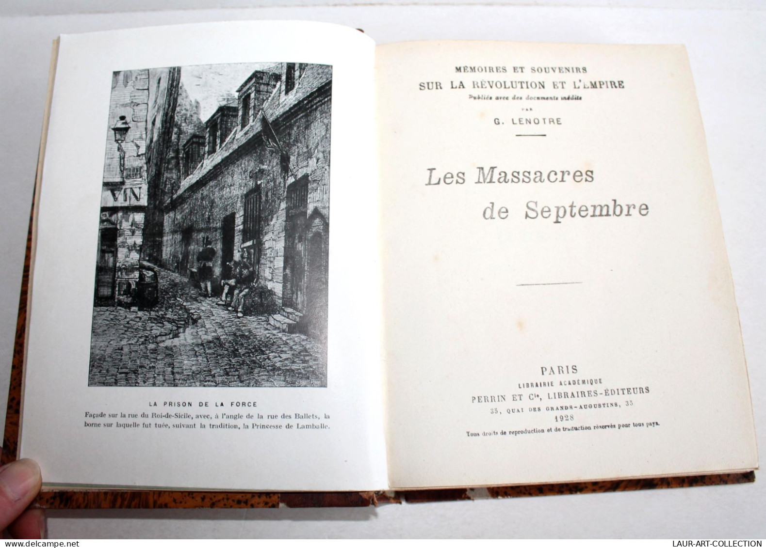 LES MASSACRES DE SEPTEMBRE Par LENOTRE, ILLUSTRÉ 1928 PERRIN, MEMOIRE REVOLUTION / LIVRE ANCIEN XXe SIECLE (2204.136) - History