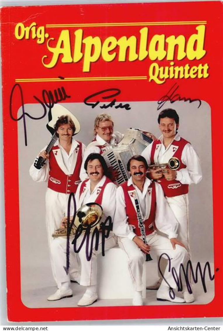 50710709 - Alpenland Quintett , Signiert - Singers & Musicians