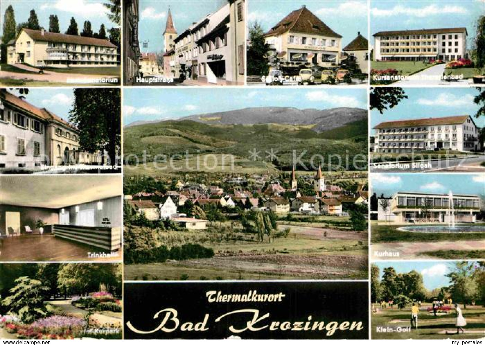 72762181 Bad Krozingen Sanatorium Hauptstr Schlosscafe Trinkhalle Panorama Kurha - Bad Krozingen