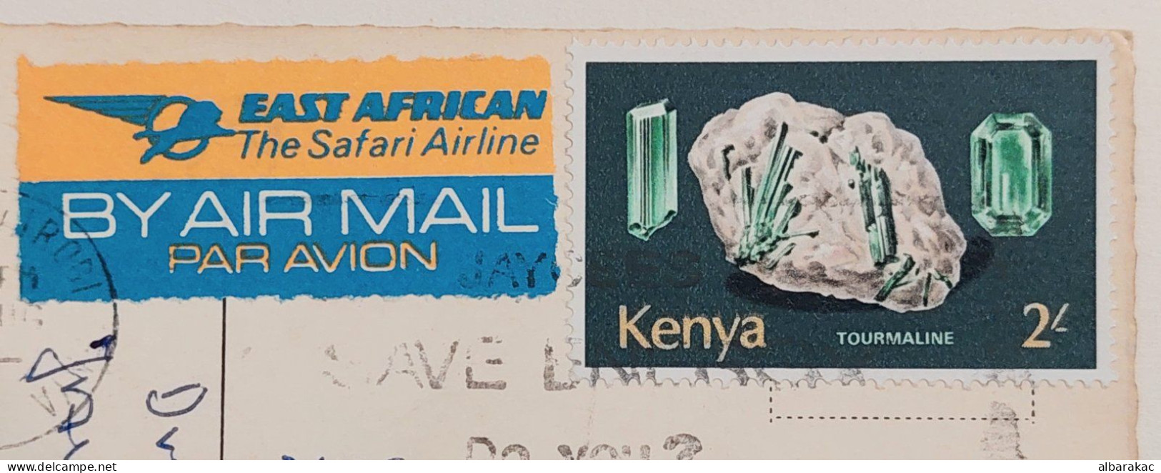 Tanzania - Der Es Salaam, Stamp Crystals Kenya Used Air Mail 1980 - Tanzania