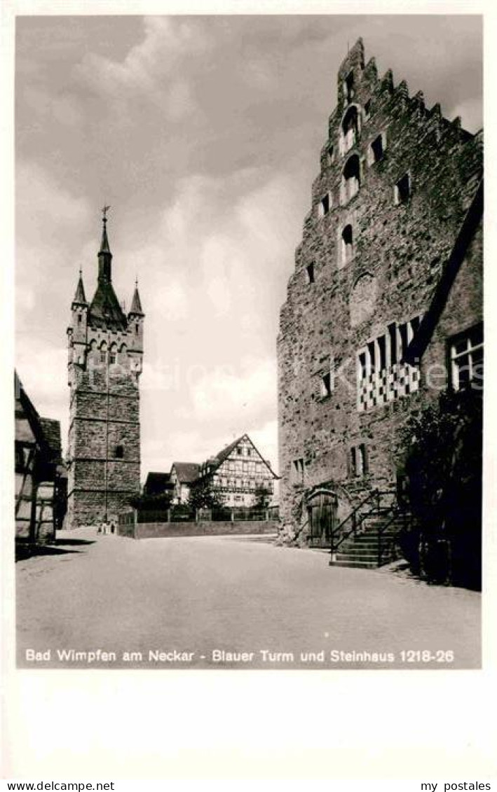 72761980 Bad Wimpfen Blauer Turm Und Steinhaus Bad Wimpfen - Bad Wimpfen