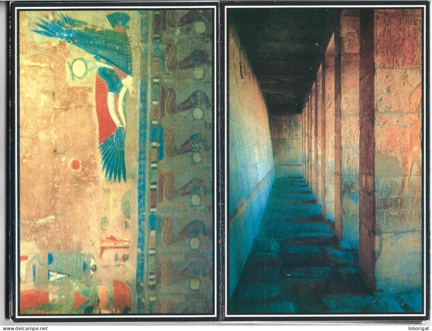 LIBRO FLEXO CON 18 VISTAS DEL TEMPLO MORTUORIO DE HATSHEPSUT.- ( EGYPT / EGIPTO )