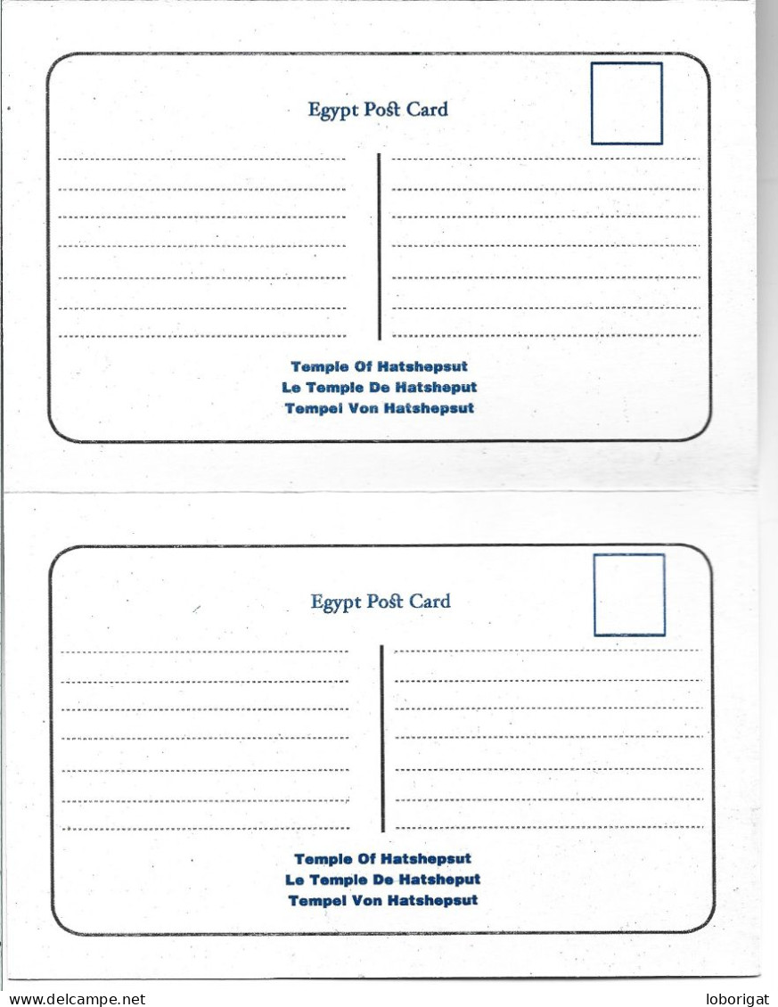 LIBRO FLEXO CON 18 VISTAS DEL TEMPLO MORTUORIO DE HATSHEPSUT.- ( EGYPT / EGIPTO )