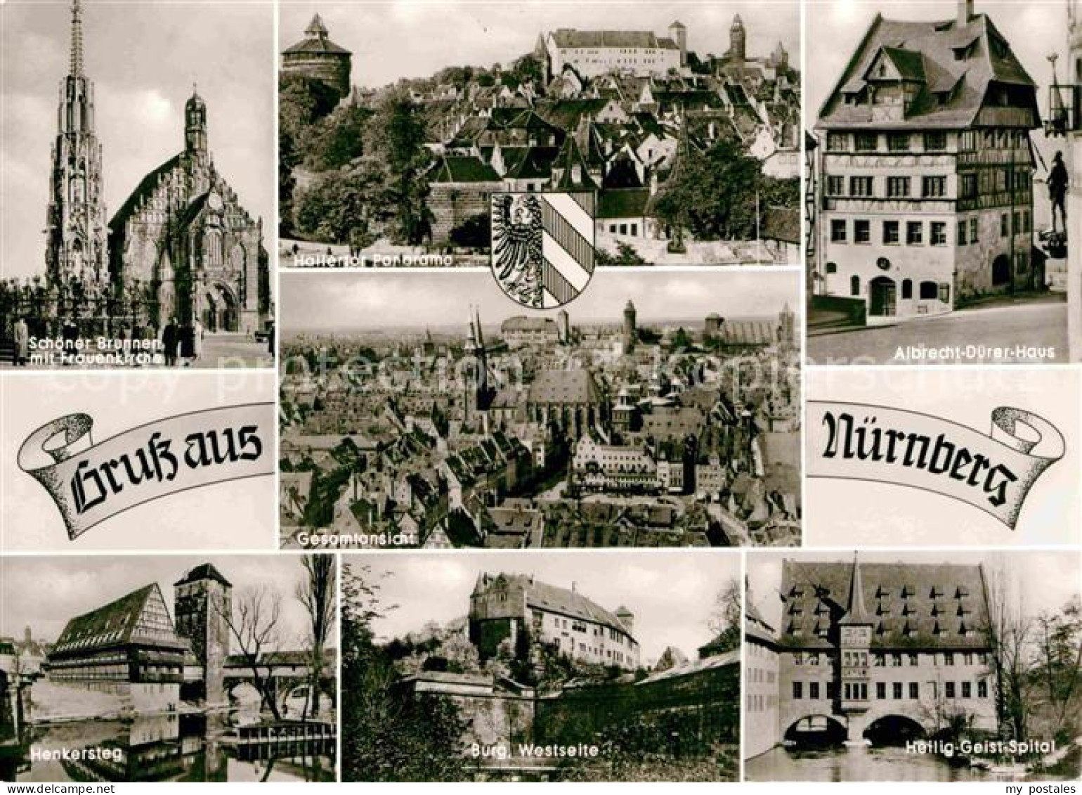 72761923 Nuernberg Albrecht Duerer Huas Burg Henkersteg Heilig-Geist-Spital Nuer - Nürnberg