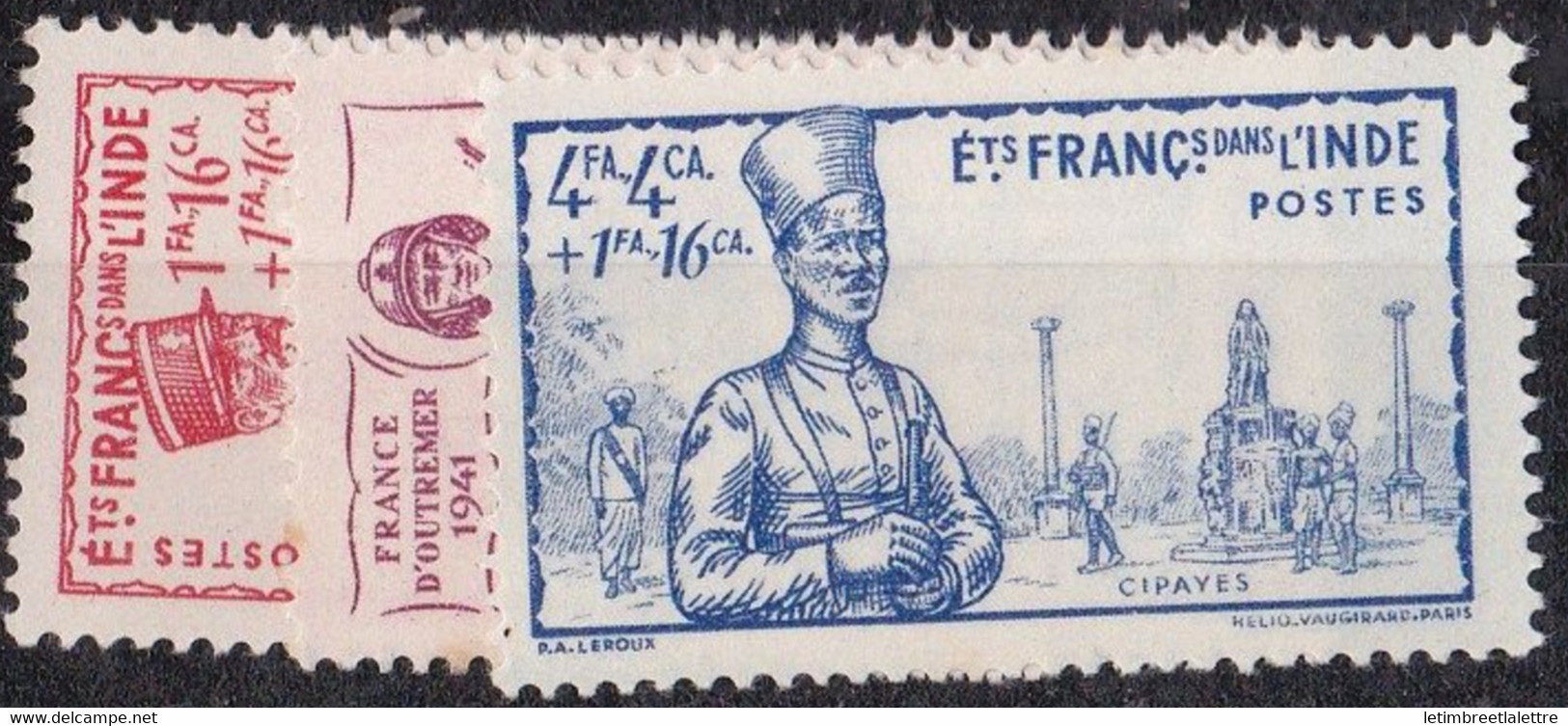 Inde - YT N° 123 à 125 ** - Neuf Sans Charnière - 1941 - Unused Stamps