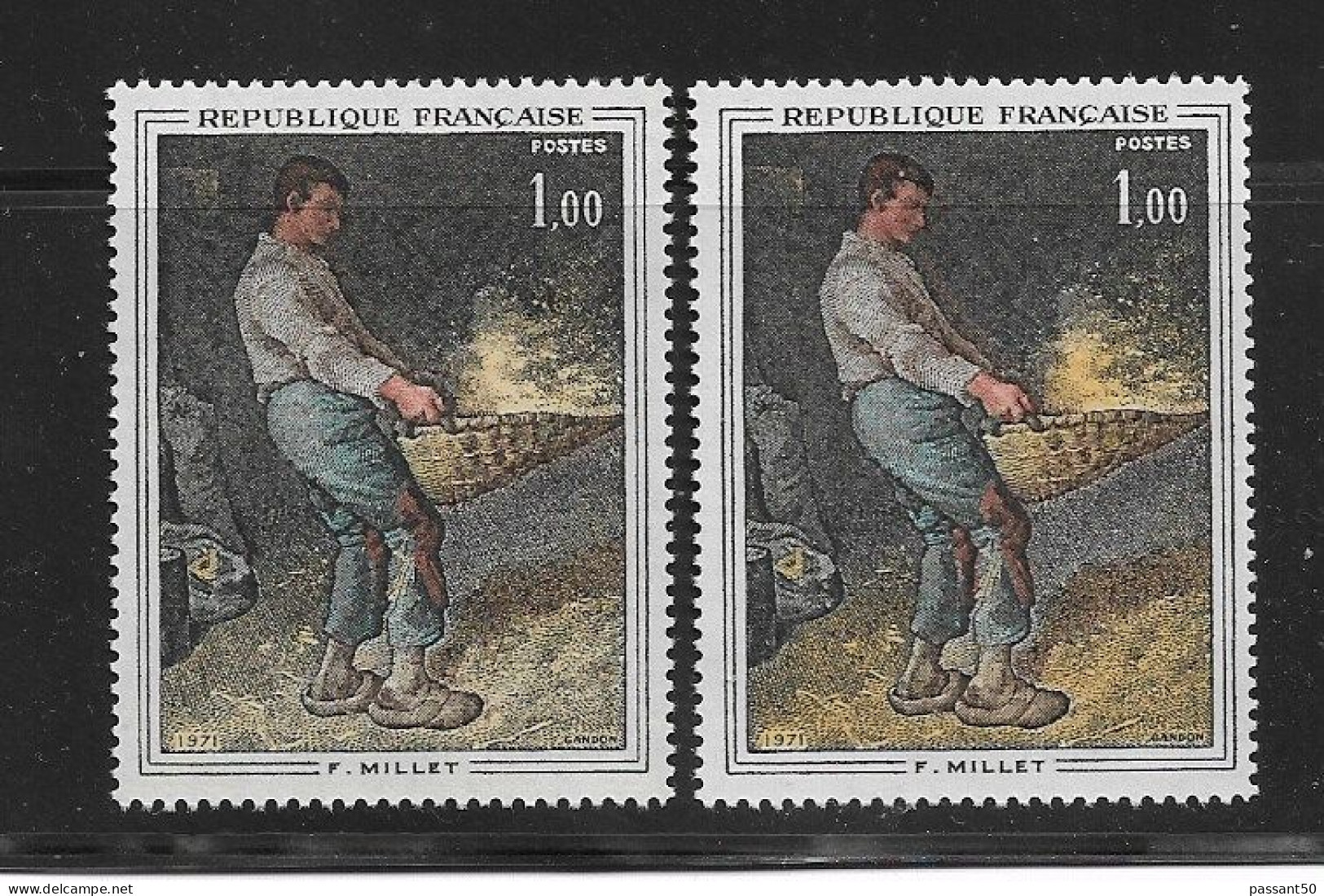 Millet YT 1672 + B : Normal Jaune-orange + Jaune Pâle. Superbe, Voir Le Scan. Cotes YT : 0.80 € + 5 € = 5.80 €. - Unused Stamps