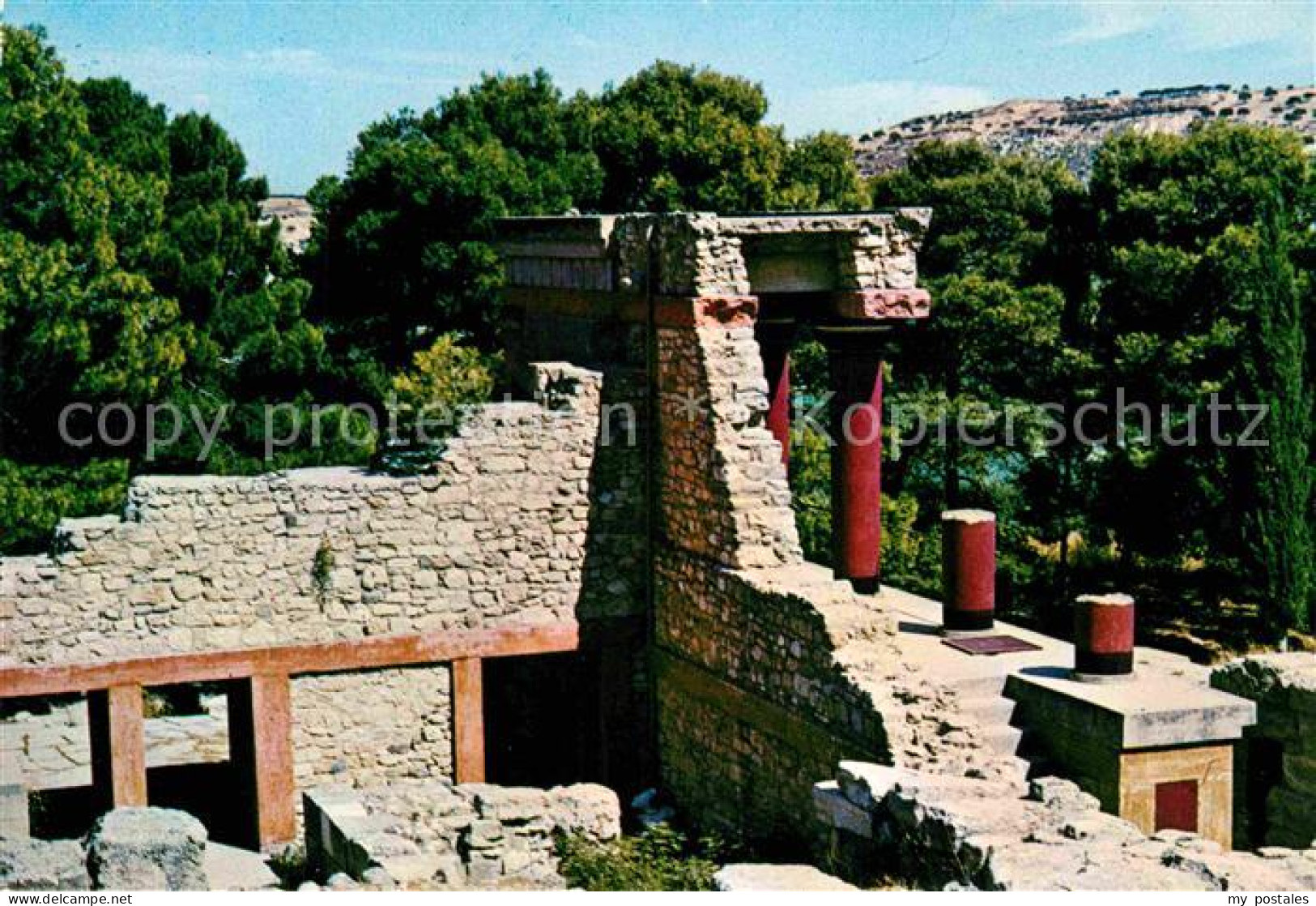 72761784 Knossos Cnosse Kreta Nordeingang Des Palastes Tempel Antike Staette Kno - Greece