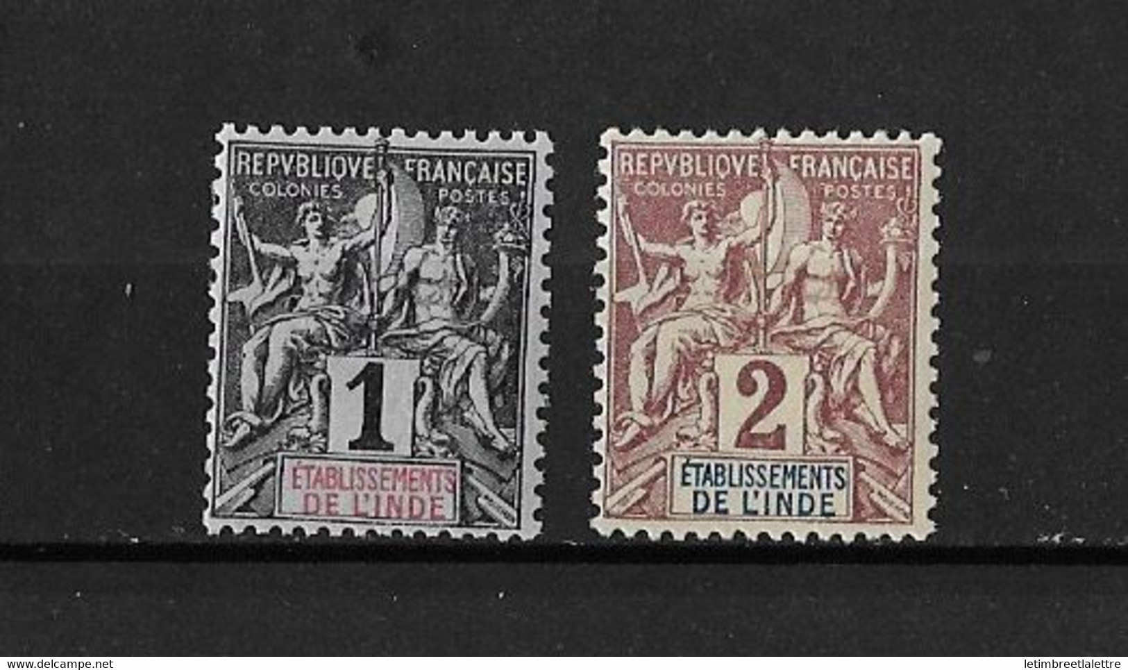 Inde - YT N° 1 Et 2 ** - Neuf Sans Charnière - Unused Stamps