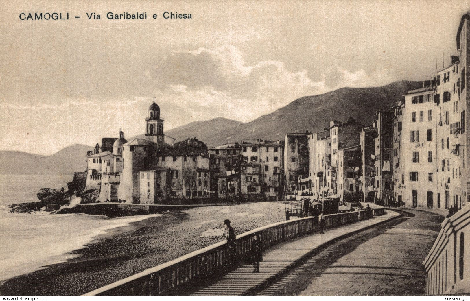 CAMOGLI, Genova - Via Garibaldi E Chiesa - NV - #027 - Andere & Zonder Classificatie