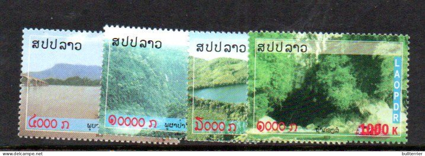 LAOS - 2010 - LANDSCAPES SET OF 4  MINT NEVER HINGED - Laos