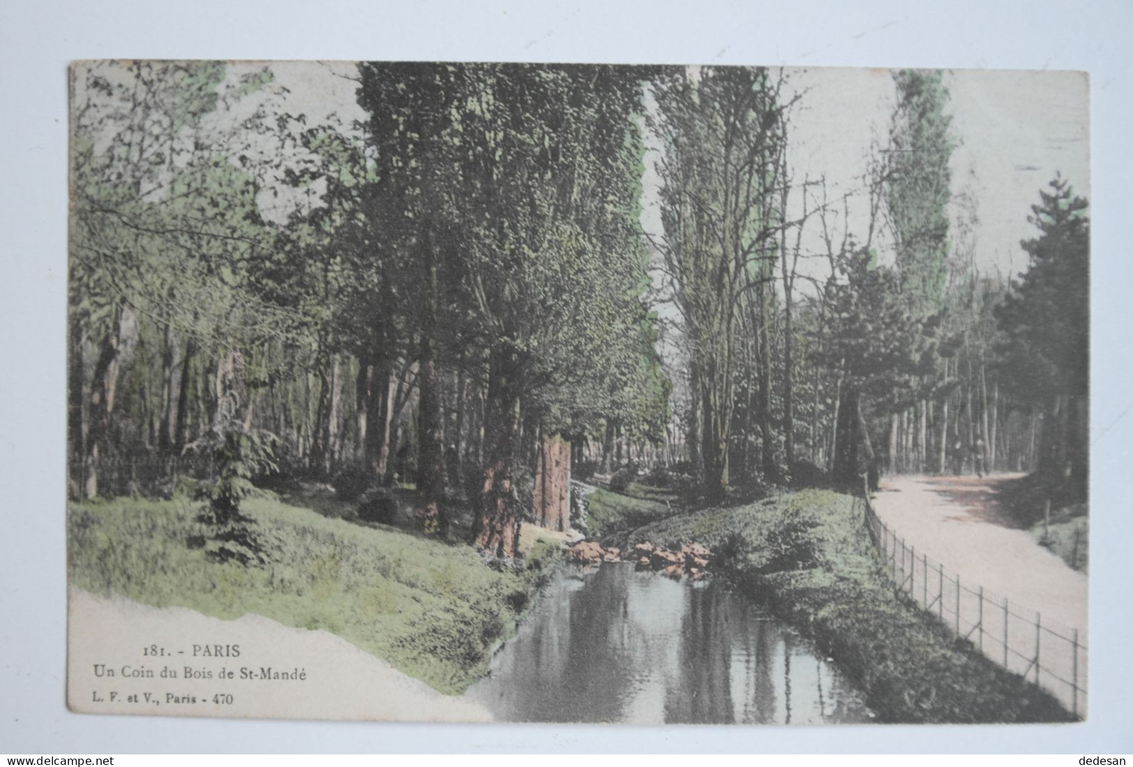 Cpa Couleur 1905 PARIS Un Coin Du Bois De St Mandé - NOUF10 - Parks, Gardens