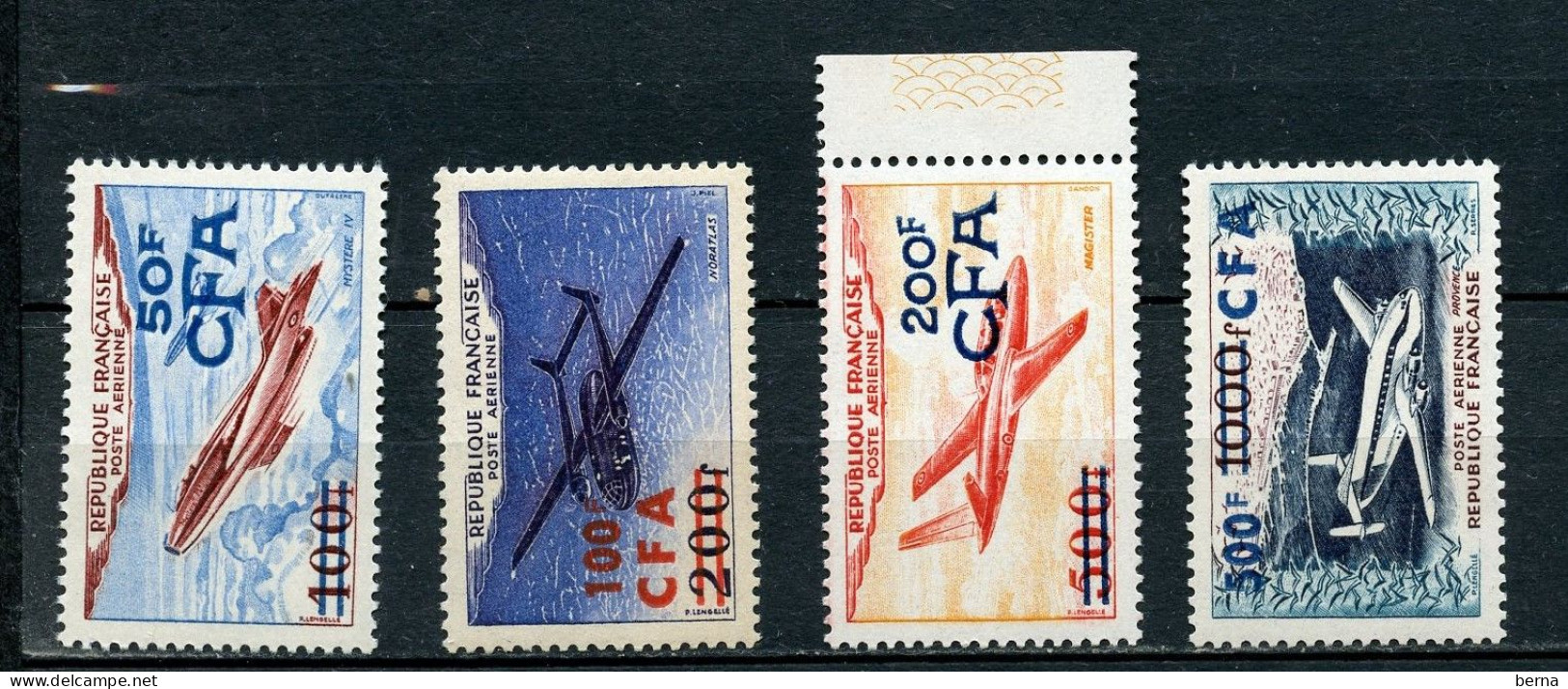 REUNION POSTE AERIENNE 52/55  LUXE NEUF SANS CHARNIERE - Posta Aerea