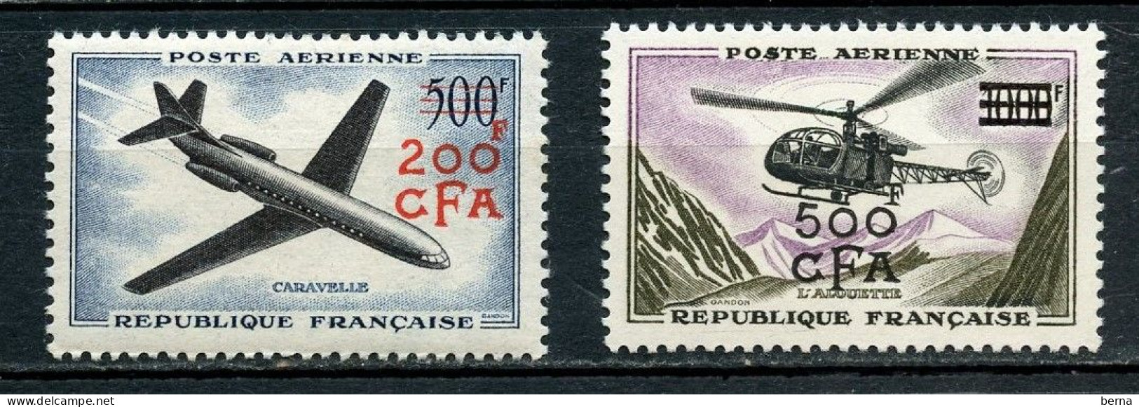 REUNION POSTE AERIENNE 56/57  LUXE NEUF SANS CHARNIERE - Luftpost