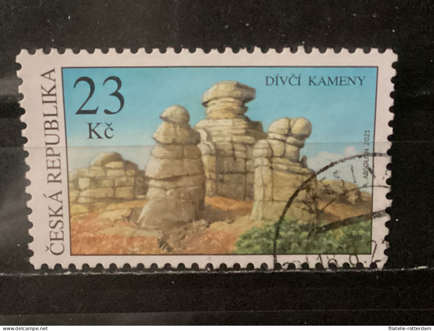 Czech Republic / Tsjechië - Rare Rock Formations (23) 2021 - Used Stamps