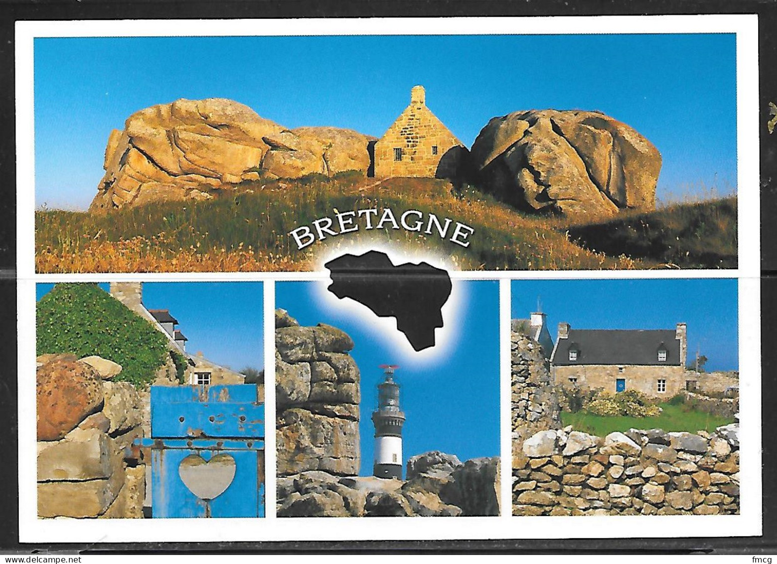 Bretagne (Brittany), France, Writing On Back. Not Mailed   - Bretagne