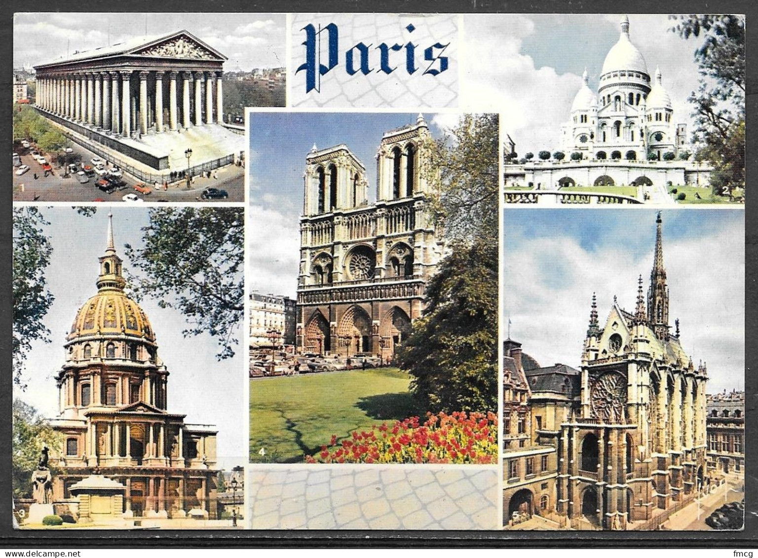 Paris, Multiview, Mailed To USA In 1973 - Autres & Non Classés