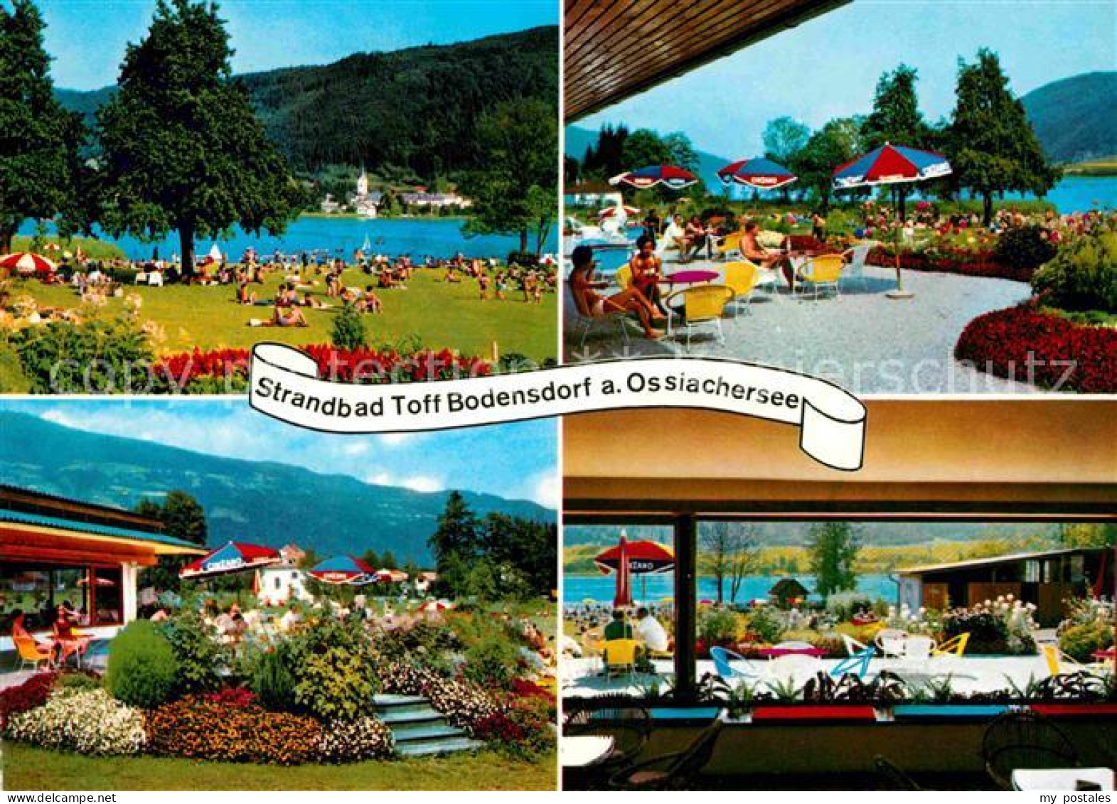 72760991 Bodensdorf Ossiacher See Strandbad Toff Restaurant Cafe Terrasse Bodens - Sonstige & Ohne Zuordnung