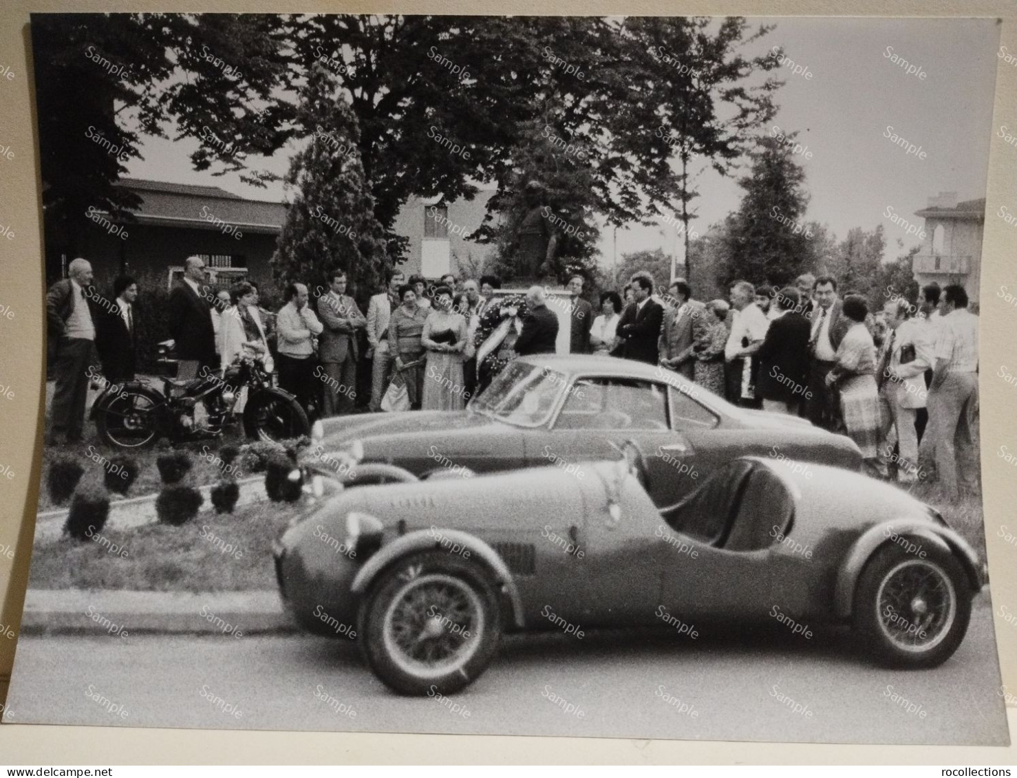 Italy Photo Italia CASTELDARIO CASTEL D'ARIO Monument A Tazio Nuvolari. Rally Champion. Ferrari Cars? 240x177 Mm. - Europe