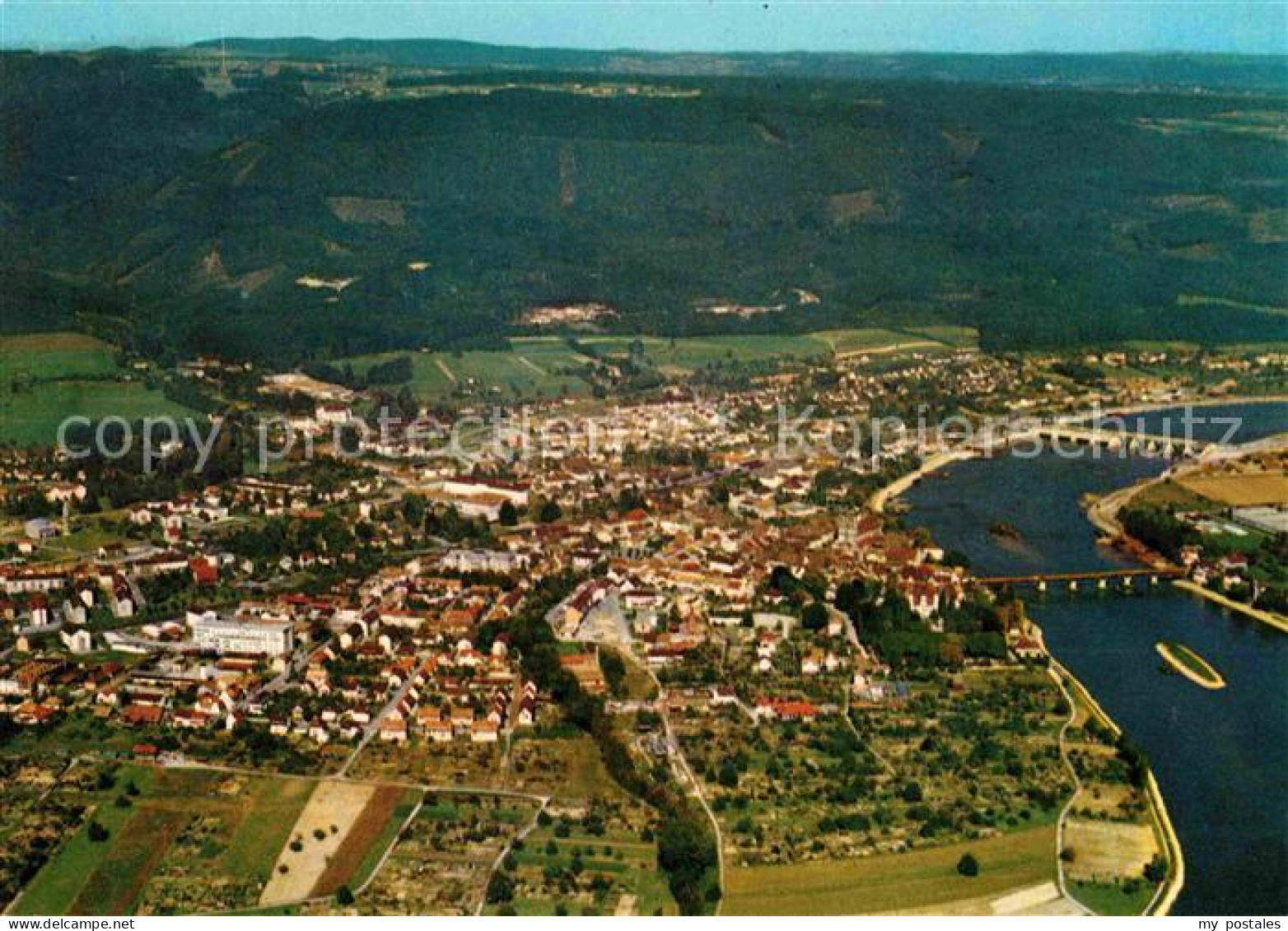 72760564 Bad Saeckingen Fliegeraufnahme Mit Rhein Bad Saeckingen - Bad Säckingen