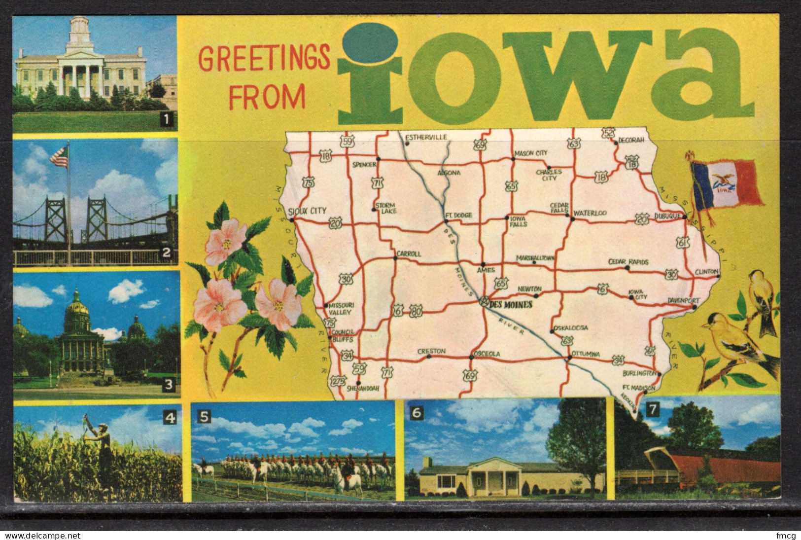 Map, United States, Iowa, New - Mapas