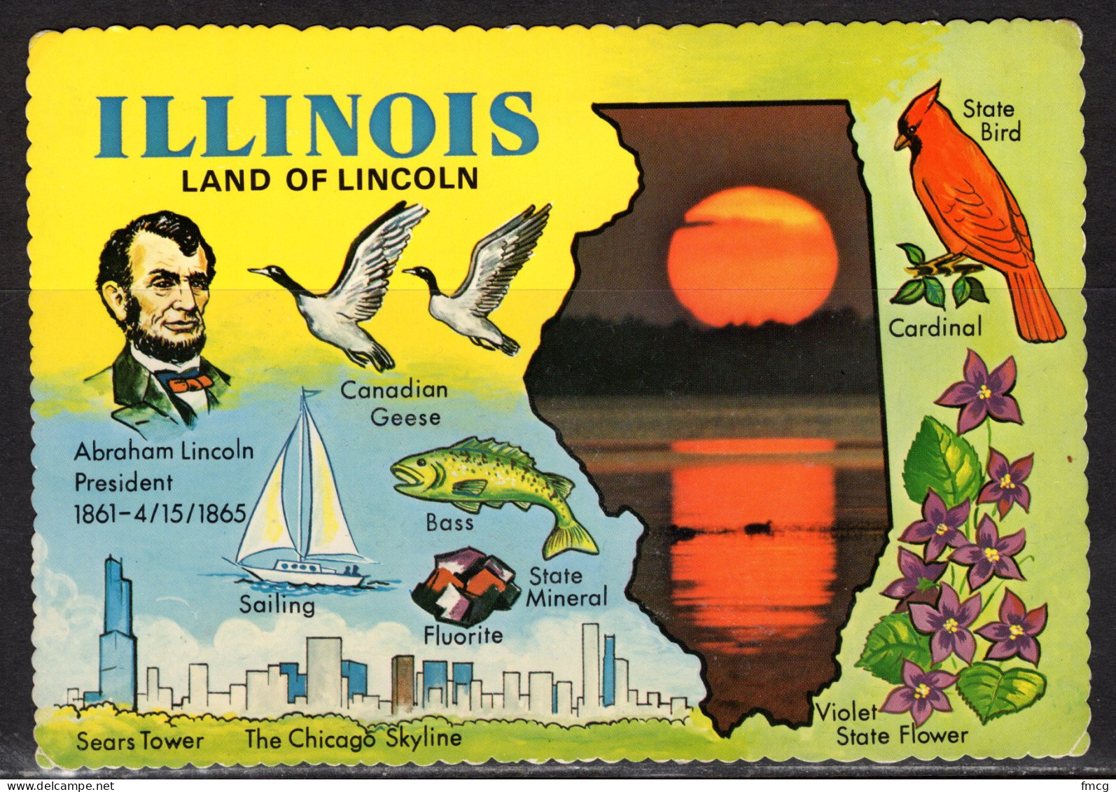 Map, United States, Illinois, Unused - Maps