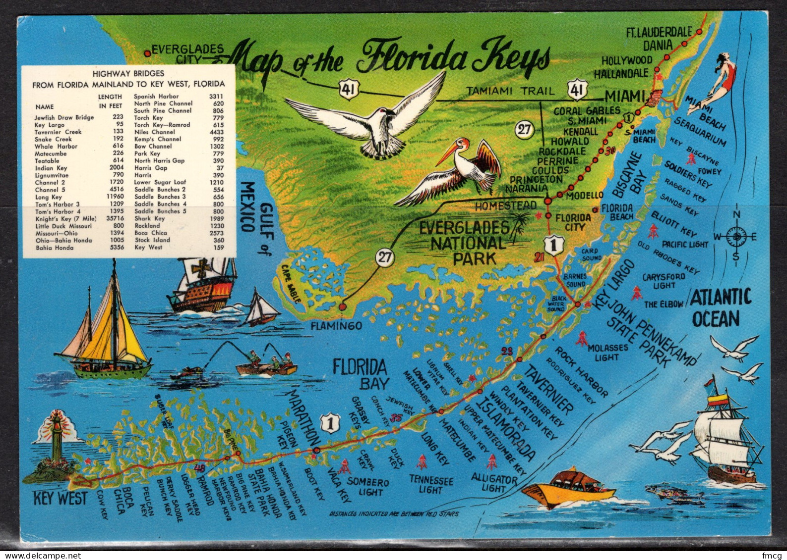 Map, United States, Florida Keys, New - Landkarten