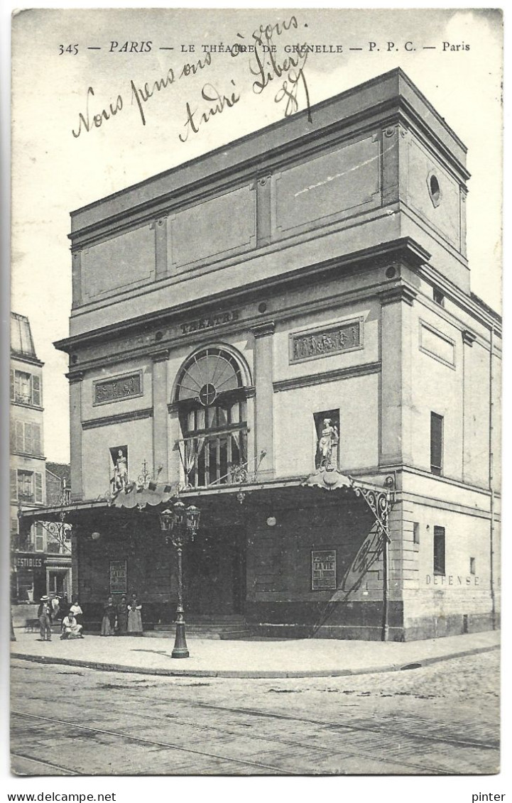 PARIS - Le Théâtre De Grenelle - Arrondissement: 15